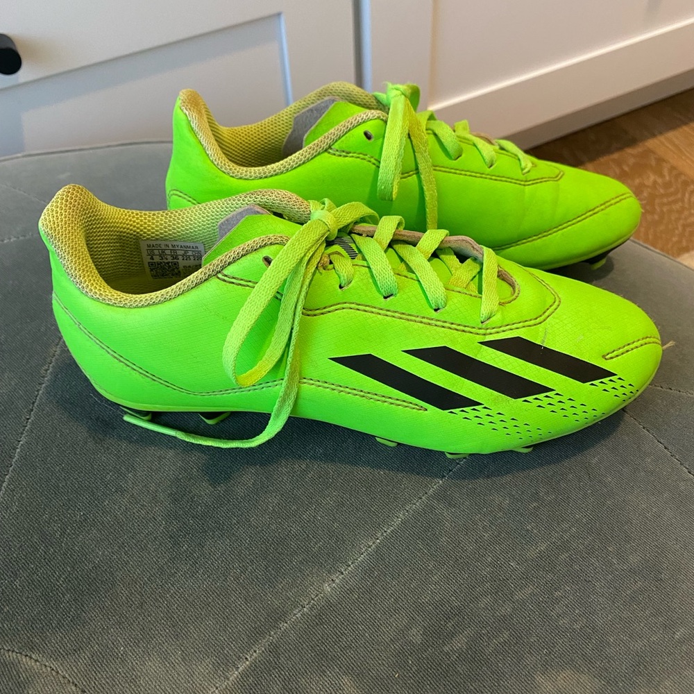 Adidas X Speedportal.4 FxG  Green Soccer Cleats, Size: 4Y